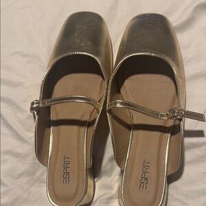 Esprit Gold Flats with Strap